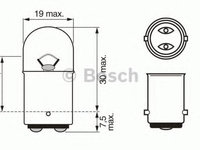 Bec, iluminare numar circulatie FIAT STRADA Cabriolet (138_) (1979 - 1989) BOSCH 1 987 302 237