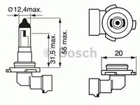 Bec incandescent - BOSCH 1 987 302 083