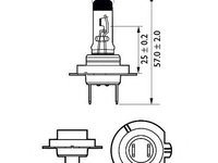 Bec incandescent H7 12V/55W PX26D +30% PHILIPS VISION - Cod intern: W20062200 - LIVRARE DIN STOC in 24 ore!!! - ATENTIE! Acest produs nu este returnabil!