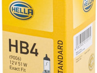 Bec incandescent HELLA Standard HB4 12V 8GH 005 636-121