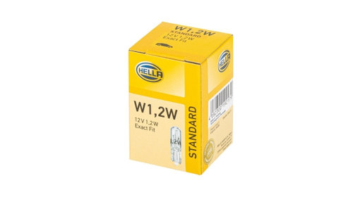 Bec incandescent HELLA Standard W1,2W 12V 8GP