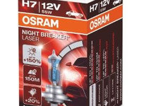 Bec incandescent lumină de drum/de zi OSRAM Night Breaker H7 12V 64210NL