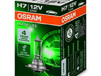 Bec incandescent, lumină de drum/de zi OSRAM Ultra life H7 12V 64210ULT