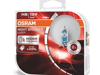 Bec incandescent, lumina de zi/ de pozitie OSRAM Night Breaker Laser H8 12V 64212NL-HCB