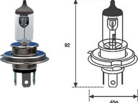 Bec incandescent MAGNETI MARELLI H4 12V 002555100000