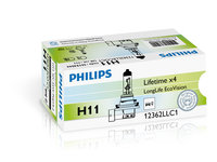 Bec incandescent PHILIPS Long Life Eco Vision H11 12V 12362LLECOC1