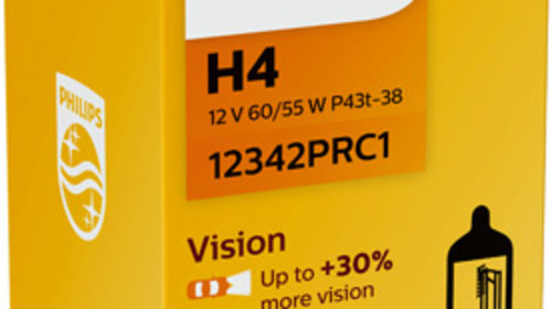 Bec incandescent PHILIPS Vision H4 12V 12342P