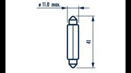 BEC INDICATOR 12V C10W SET 10 BUC NARVA