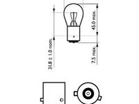 Bec, lampa frana / lampa spate CITROËN DS3 Cabriolet (2013 - 2015) PHILIPS 12088CP