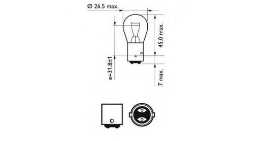 Bec lampa frana / lampa spate Lada KALINA combi (1117) 2004-2016 #2 12594CP