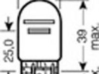 Bec, lampa frana / lampa spate MITSUBISHI PAJERO III (V7_W, V6_W) (1999 - 2007) OSRAM 7515 piesa NOUA