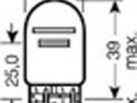 Bec, lampa frana / lampa spate RENAULT LOGAN II (2013 - 2020) OSRAM 7515