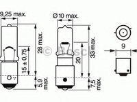 Bec, lampa spate ALFA ROMEO 156 Sportwagon (932) (2000 - 2006) BOSCH 1 987 302 232 piesa NOUA