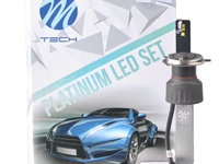 Bec LED 2buc H4 36V max. 60W culoare lumina alb max. 5700K priza tip P43T fara omologare rutiera contine 2 miezuri M-TECH TULSO4