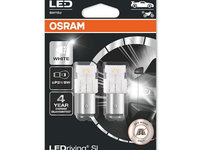 Bec LED ambalaj blister 2buc P21/5W 12V 2W BAY15D Nici o certificare de aprobare LEDriving SL alb rece 6000K OSRAM OSR7528DWP-02B