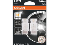 Bec LED ambalaj blister 2buc P27/7W 12V 13W W25X16Q LEDriving SL chihlimbar OSRAM OSR3157DYP-02B