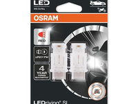 Bec LED ambalaj blister 2buc P27/7W 12V 14W W25X16Q LEDriving SL rosu OSRAM OSR3157DRP-02B