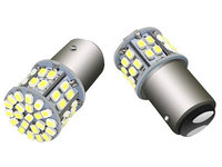 Bec Led Cu Doua Faze 50SMD Lumina Rosie BAY15D 12V 030418-1