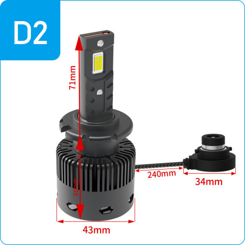 Bec LED D2S 12V CANBUS 8000lm/set COD:NV