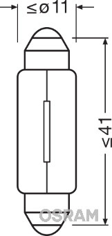 Bec, lumini interioare ams-OSRAM 6411