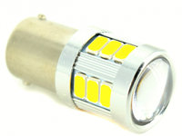 Bec O Faza TV BA15S 5630 18SMD Portocaliu CanBus 9V-30V Nonpolar JSUN08 080817-6