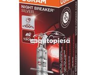 Bec Osram H1 Night Breaker Silver (+100% lumina) 12V 55W 64150NBS piesa NOUA