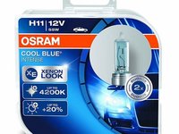 Bec Osram H11 12V 55W Cool Blue Intense 64211CBIDUO Set 2 Buc