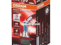 Bec Osram H11 Night Breaker Laser Next Gen (+150% lumina) 12V 55W 64211NL piesa NOUA