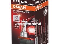 Bec Osram H11 Night Breaker Silver (+100% lumina) 12V 55W 64211NBS piesa NOUA