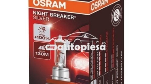 Bec Osram H11 Night Breaker Silver (+100% lum