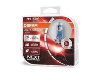 Bec OSRAM H4 Night Breaker Laser 150% 12V 55W Cod:114318