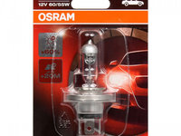 Bec Osram H4 P43T 12V 60/55W Silverstar 2.0 +60% 64193SV2-01B