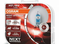 Bec Osram H7 12V 55W Night Breaker Laser Next Gen +150% Up To 150M 64210NL-HCB
