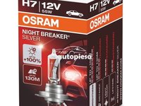 Bec Osram H7 Night Breaker Silver (+100% lumina) 12V 55W 64210NBS piesa NOUA