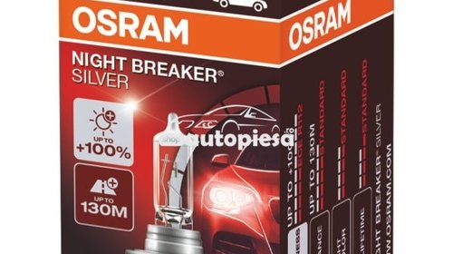 Bec Osram H7 Night Breaker Silver (+100% lumi