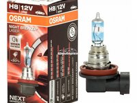 Bec Osram H8 Night Breaker Laser Next Gen (+150% lumina) 12V 35W 64212NL piesa NOUA