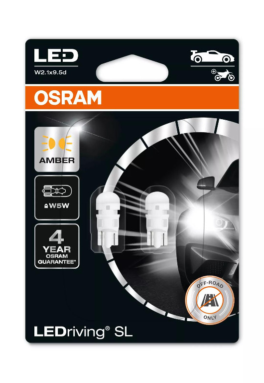 Bec Osram LEDriving SL W5W Galben | 12V - W2.1x9.5
