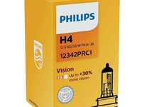 Bec Philips 12v 60/55w H4 vision p43t 12342prc1, cutie carton