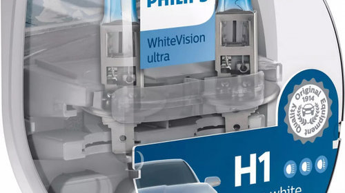 Bec Philips H1 12V 55W Whitevision Ultra P14,