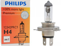 Bec Philips H4 P43T 12V 60/55W Vision +30% 12342PRC1