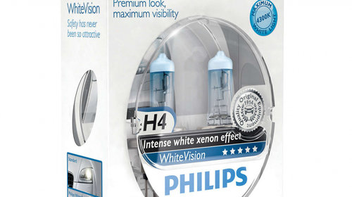 Bec Philips H4 P43T 12V 60/55W Whitevision Se