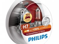 Bec Philips H7 12V 55W G-Force +130% Set 2 Buc 12972XVGS2