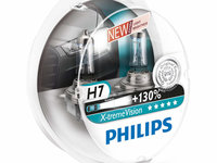 Bec Philips H7 12V 55W Xtremevision +130% Set 2 Buc 12972XV+S2