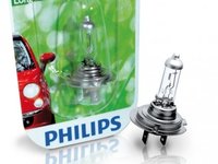 Bec Philips H7 LongLife EcoVision 12V 55W 12972LLECOB1 piesa NOUA