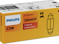 BEC PLAFONIERA C5W 12V SET 10 BUC PHILIPS