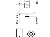 Bec pozitie fata t4w 12v set 10 buc philips 78139