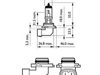 Bec proiector ceata 9145C1 PHILIPS pentru Opel Corsa Opel Astra Opel Insignia Opel Zafira Vw Routan