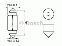 Bec, proiector ceata AUDI A4 (8E2, B6) (2000 - 2004) BOSCH 1 987 302 211