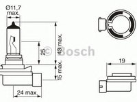 Bec, proiector ceata FORD FOCUS II limuzina (DA_) (2005 - 2016) Bosch 1 987 302 081