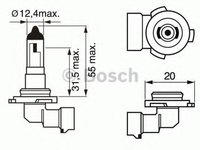 Bec, proiector ceata OPEL CORSA D Van (2006 - 2020) BOSCH 1 987 302 083